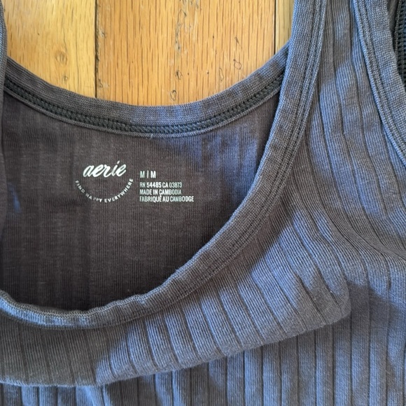 Aerie | Ribbed Tank| Gray/Brown | EUC | size M - Picture 2 of 4